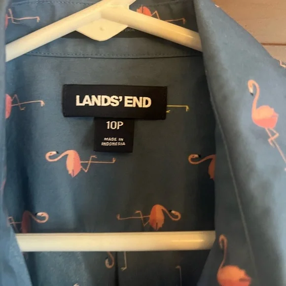 Lands End Flamingo Shirt - Picture 2 of 3